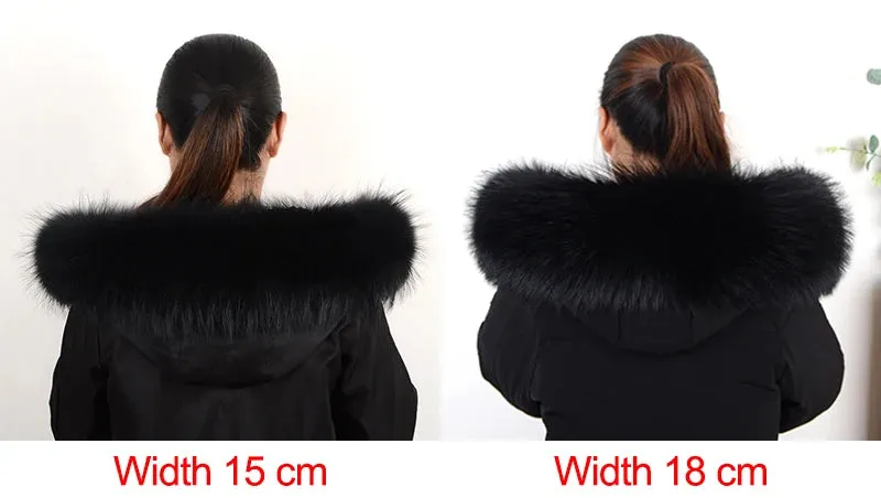 100% Real Fur Collar Women Raccoon Fur Scarf Warm Scarves Natural Fur Trim For Hood Man Coat Parkas Jackets Shawl Universal Down