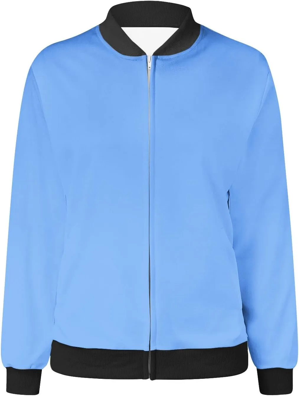 Firzero Womens Jackets Dressy Casual Bomber Jackets Casual Zip Up Fall Coat Long Sleeve Windbreaker Lightweight Fall Jackets