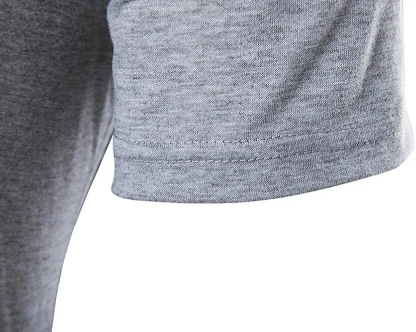 Men's Hipster Hip Hop Hoodies Shirts Fashion Short Sleeve Longline Pullover Athletic Sports Tee Shirt