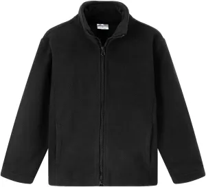 Noomelfish Girls Full Zip Soft Polar Fleece Jacket Outerwear Coat With Pockets (5-14 Years)