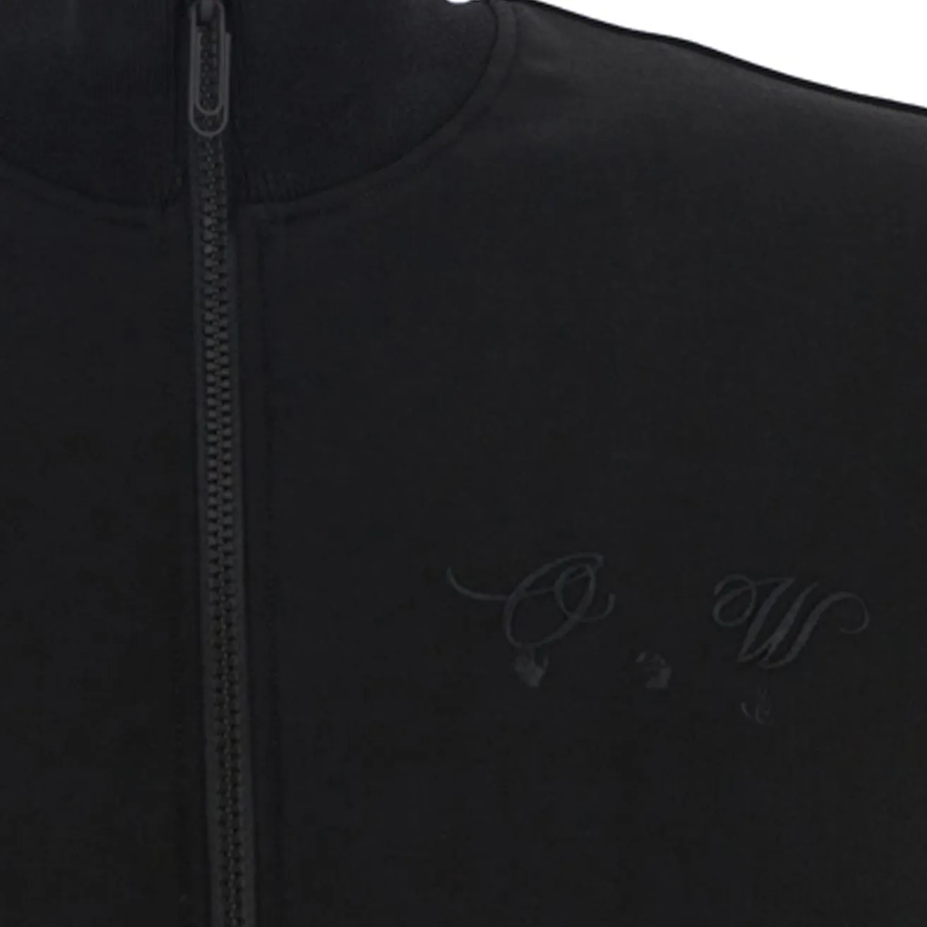 OFF-WHITE Quote Wool Slim Tracktop in Black
