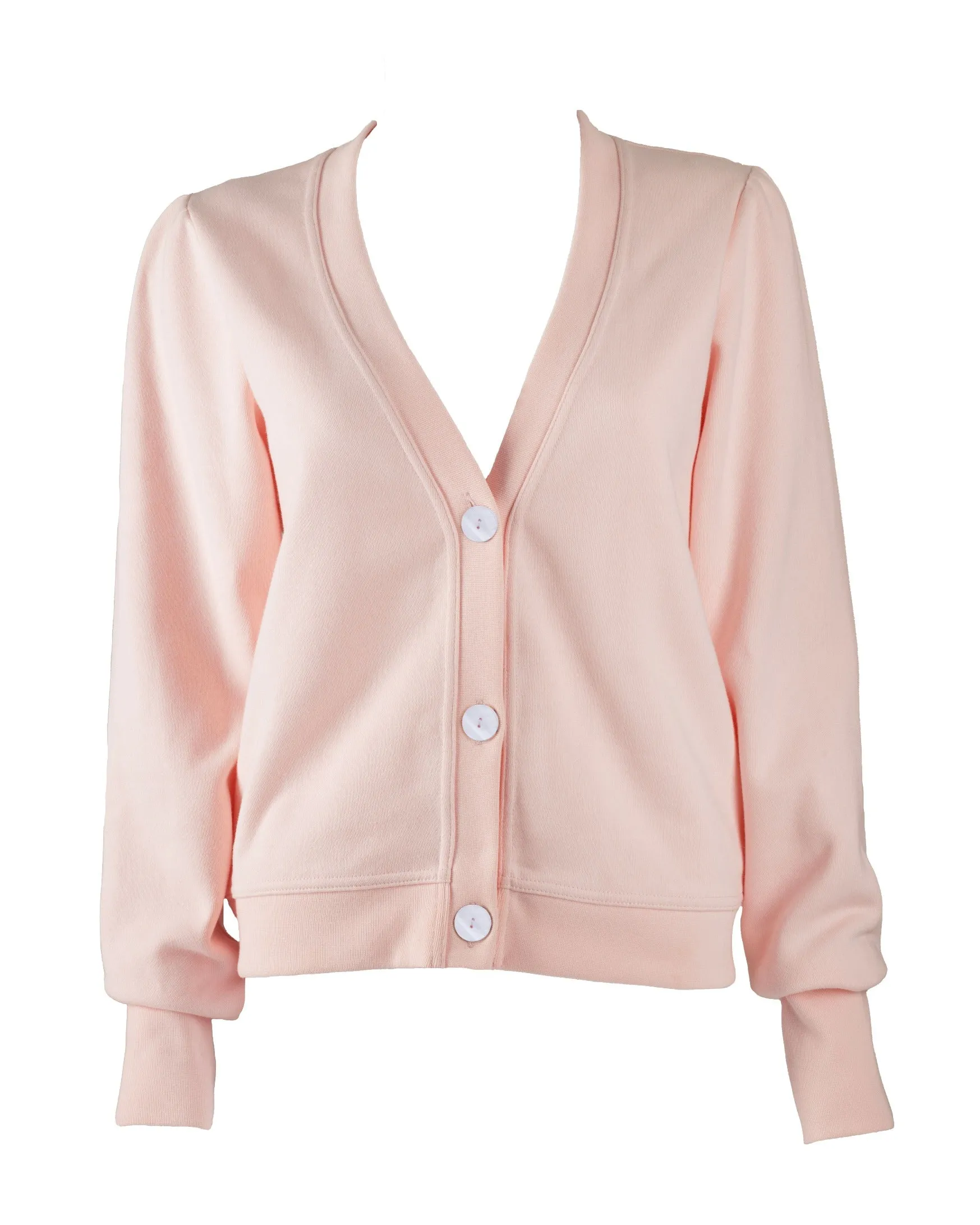 "The Czara" - Cropped Cardigan (Pink)